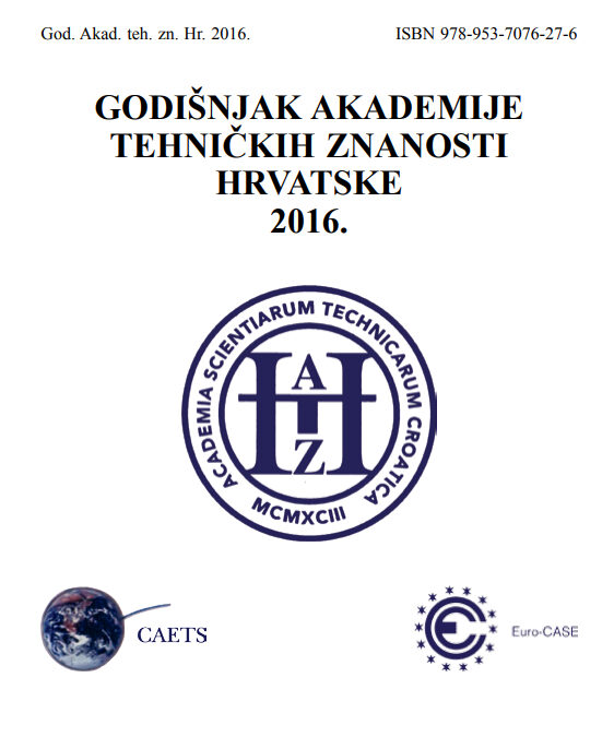 ANNUAL 2016 OF THE CROATIAN ACADEMY OF ENGINEERING