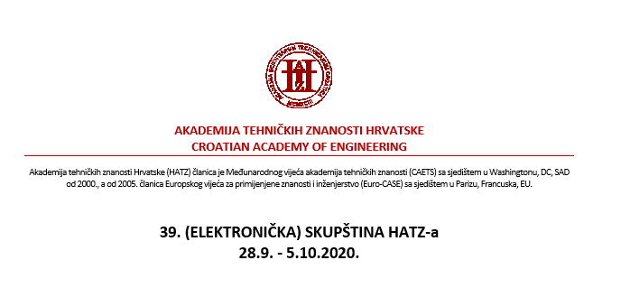 39. (elektronička) skupština HATZ-a,  28.9. – 5.10.2020.