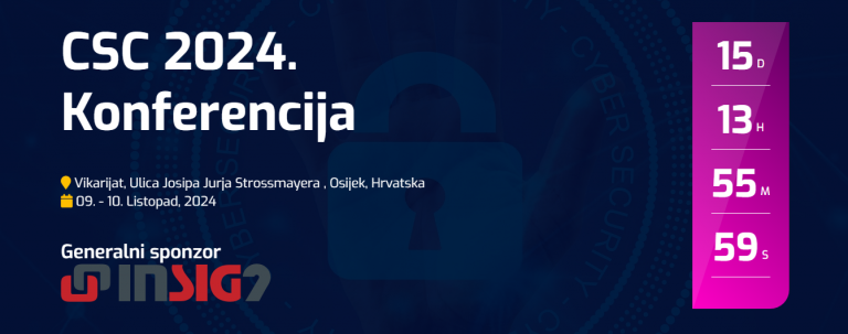 8. CSC konferencija “Umjetna inteligencija u kibernetičkoj sigurnosti”, 8.-9.10.2024., Osijek