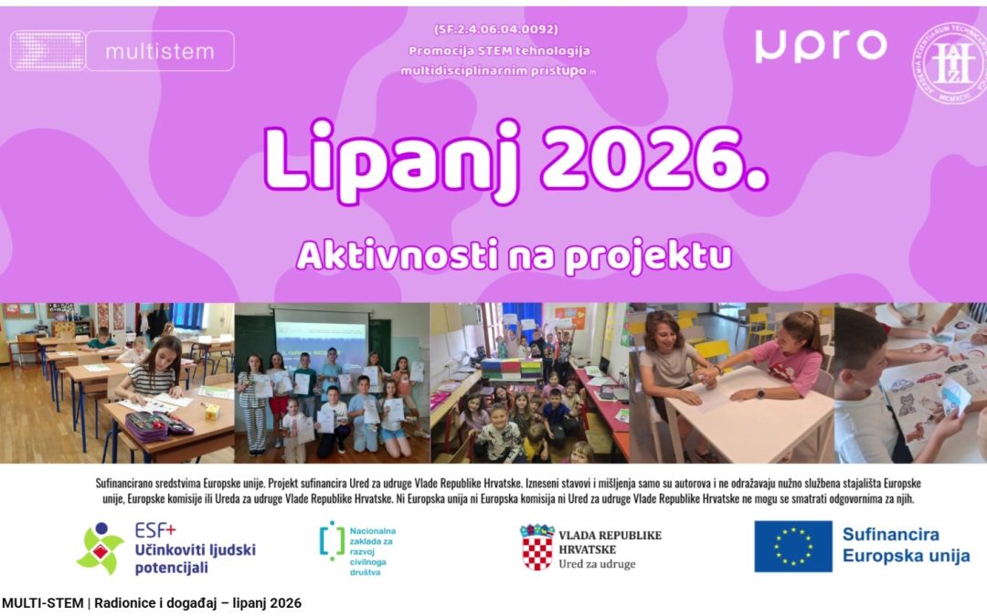 Projekt MULTI-STEM: Radionice i događanja u lipnju 2026.
