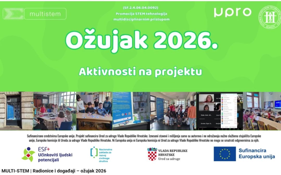 Projekt MULTI-STEM: Radionice i događanja u ožujku 2026.