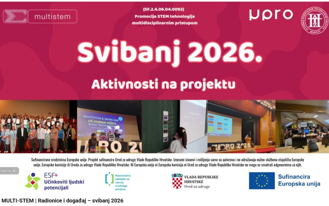 Projekt MULTI-STEM: Radionice i događanja u svibanj 2026.
